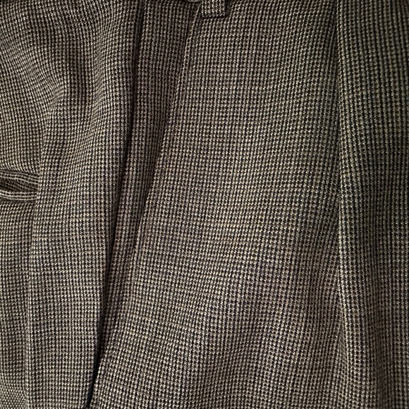Ralph Lauren Men’s Dress Pants. 100% Wool in Dark Brown/Black Check. Waist 36. - Picture 4 of 4